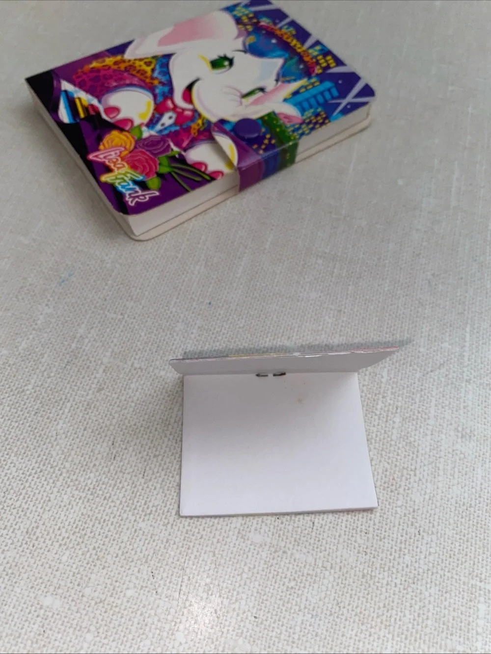 Lisa Frank mini notebook elephant playing piano NOT WRITTEN IN Vintage